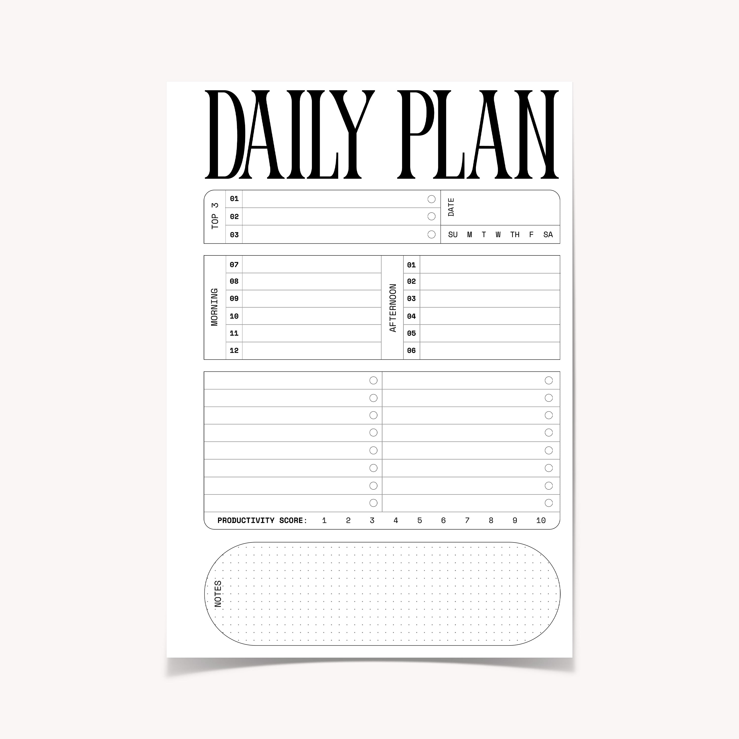 Daily Planner N.001